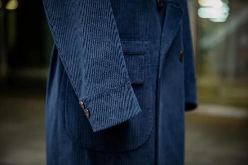 Men&prime;s Clothing Formal Corduroy Coat Designer Suit for Men