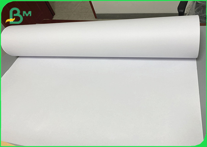 Size Customized White 80gsm Garment CAD Plotter Paper Roll For Designers