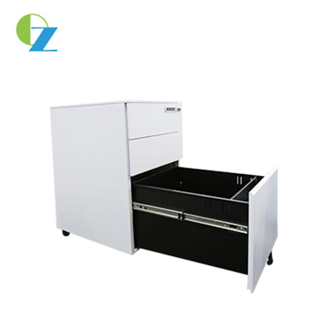 Office Mobile Pedestal Cabinet With Casters , 3 Drawer Mobile File Cabinet 0