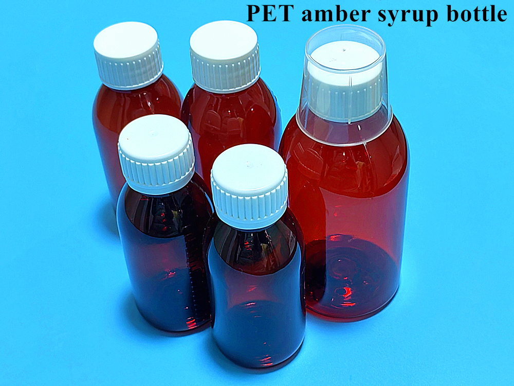 Wholesale Cheap 100ml 120ml 150ml Empty Pet Round Medicine Cough Syrup Bottle