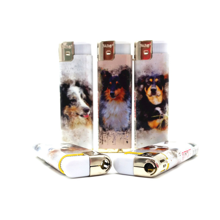 China Wholesale Custom Cigarette Butane Gas Plastic Electric Disposable Lighter