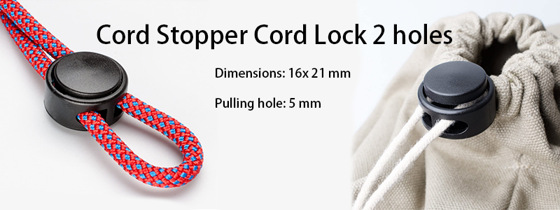 Cord Stopper Cord Lock 2 holes