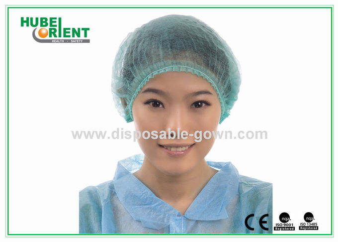Non Woven Bouffant Disposable Head With Double Elastic 1