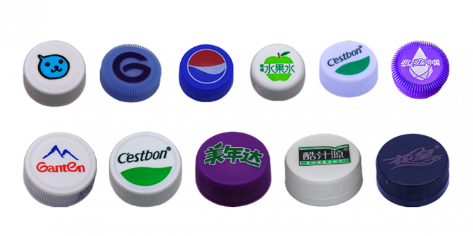 Water Bottle Caps High Speed Offset Printing Machine 1-4 Color HDPE PP Caps Printer 0