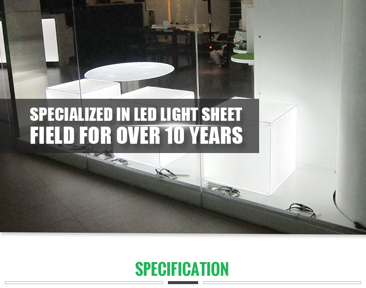 led light guide plate with reflective film, diffuser plate