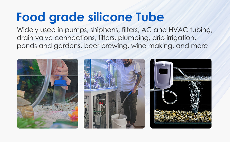 1/4 ID Silicone Tubing Aquarium tube