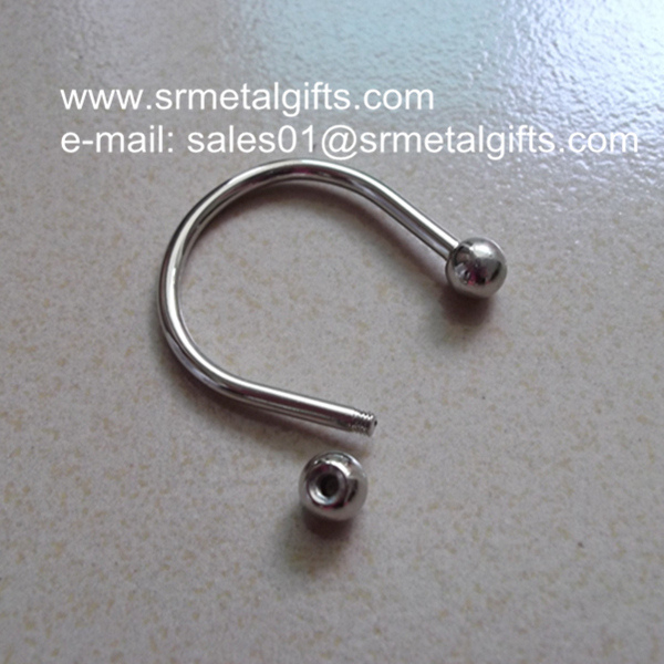 Metal bangle with knob screw cap