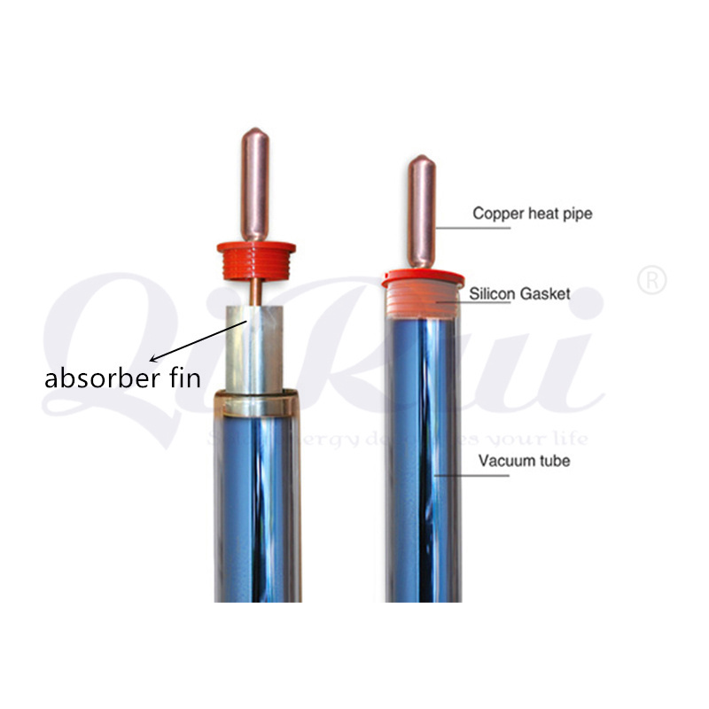 Solar Collector Absorber Fin for Heat Pipe Vacuum Tube