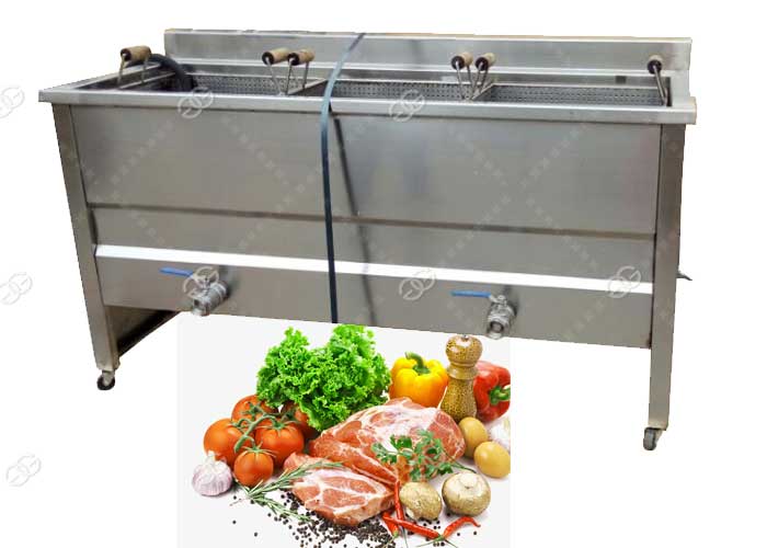 meat vegetables blanching machine