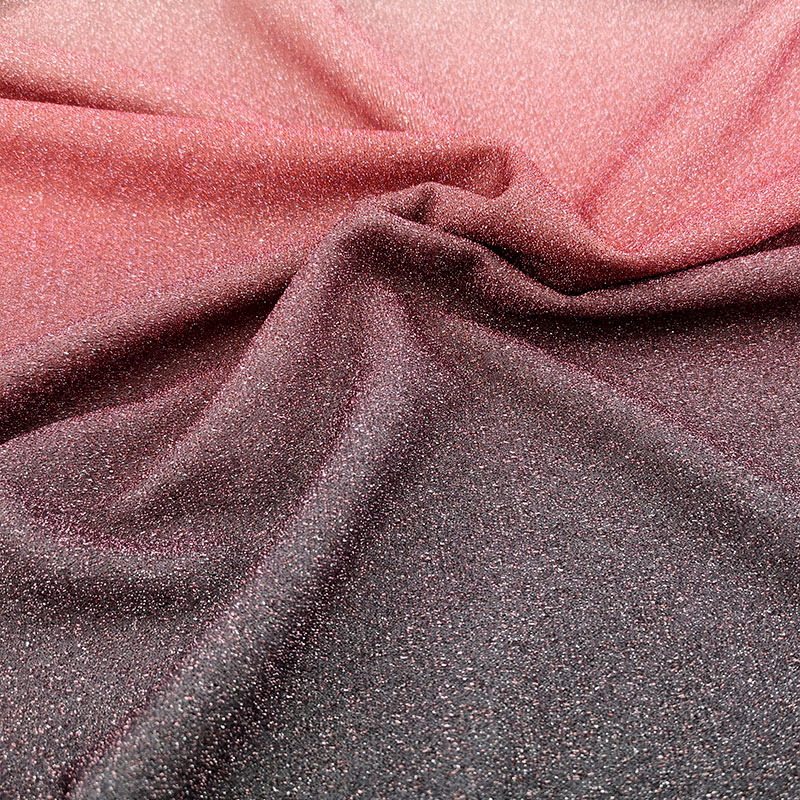 polyester gradient color shiny lurex fabric glitter tulle wholesale fabric mesh metallic fabric glitter for women's dress