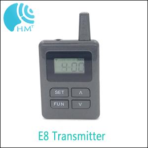 Tour Guide Device For Tourist Reception , E8 Ear - Hanging Bluetooth Tour Guide System