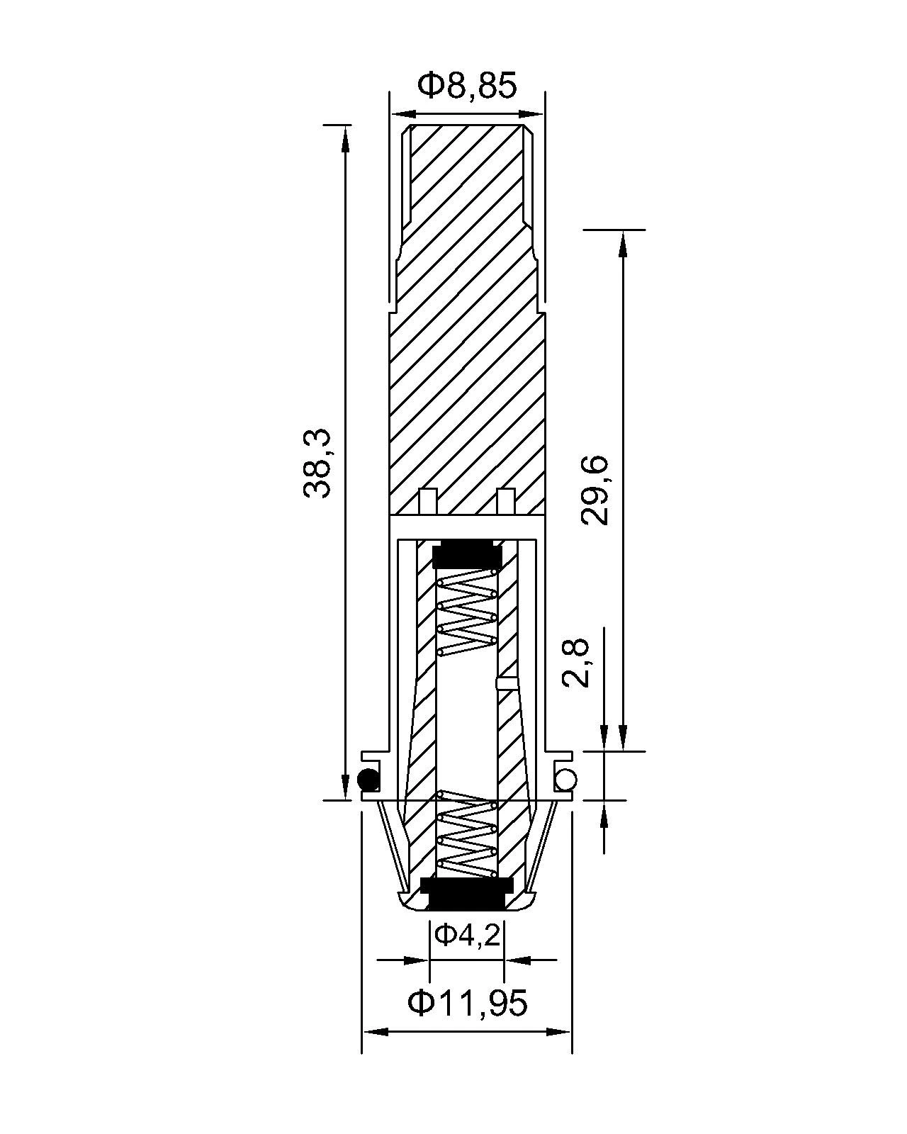 Dimension of BAPC209029003 Armature Assembly: