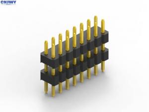China Gold Flash Straight Pin Header , Printed Circuit Board Surface Mount Pin Header on sale 