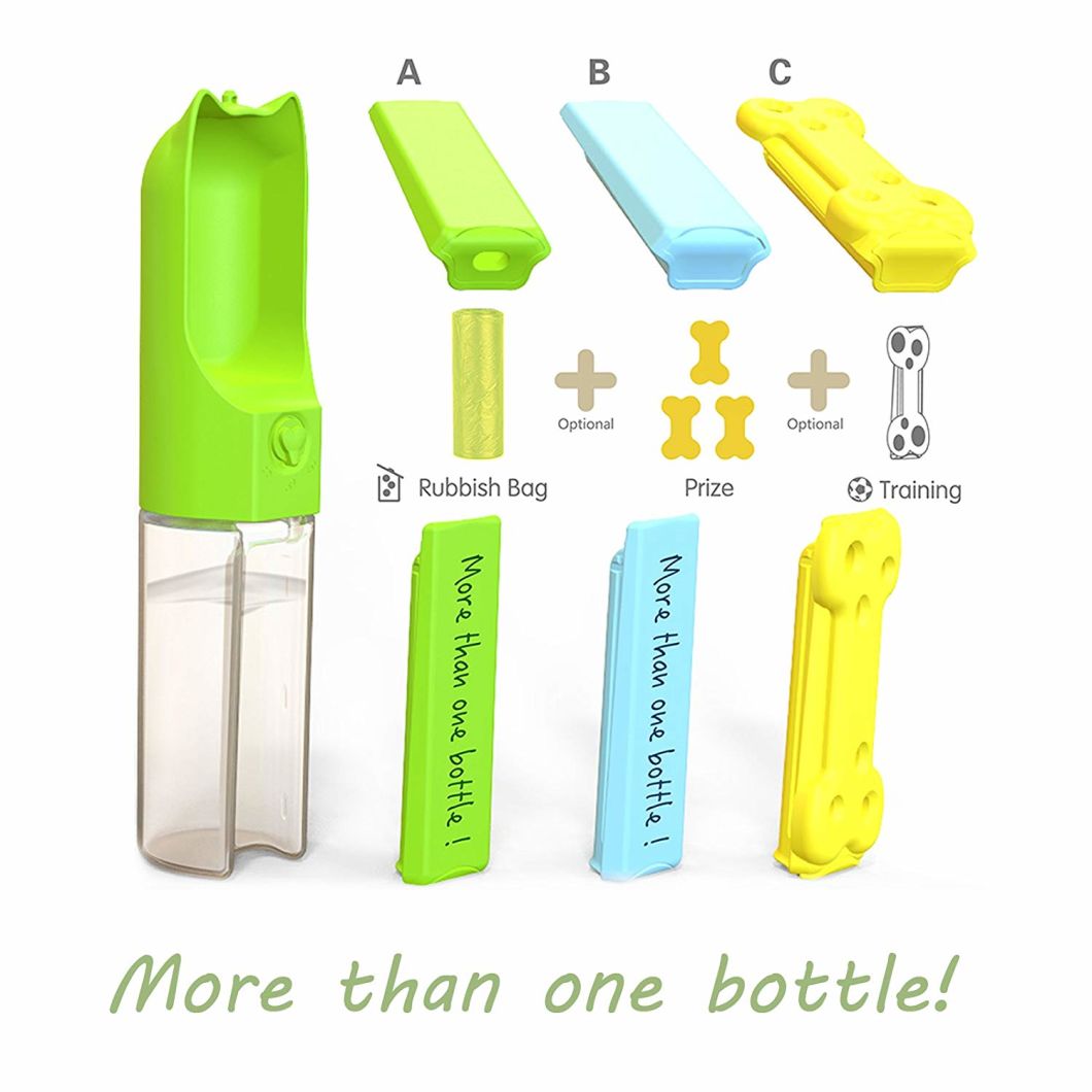 400ml Plastic Foldable Dogs Cats Travel Water Drinking Feeder Bottle
