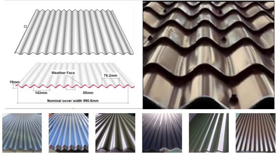 Steel corrugated roofing sheet
