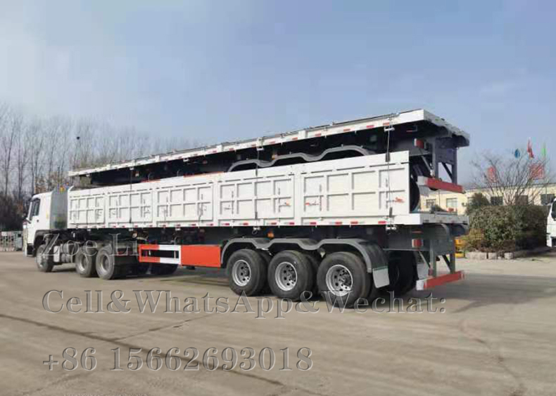 3 Axles 12 weheels container 50 tons heavy duty Van Semi Trailer 2