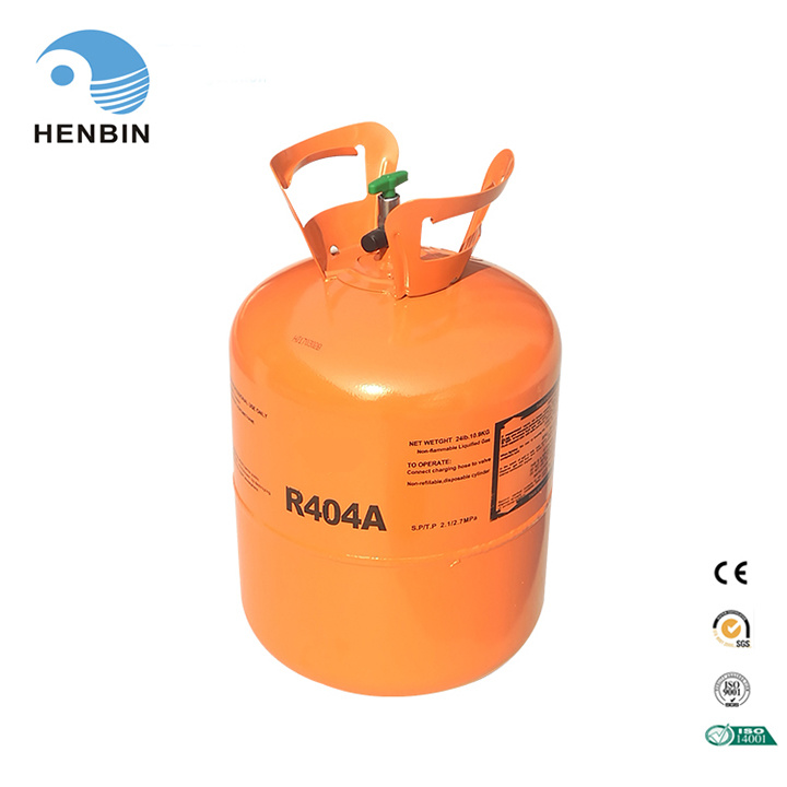 Auto Refrigerant Gas R404A for AC/Recyclable Disposable Cylinder 11.3 Kg