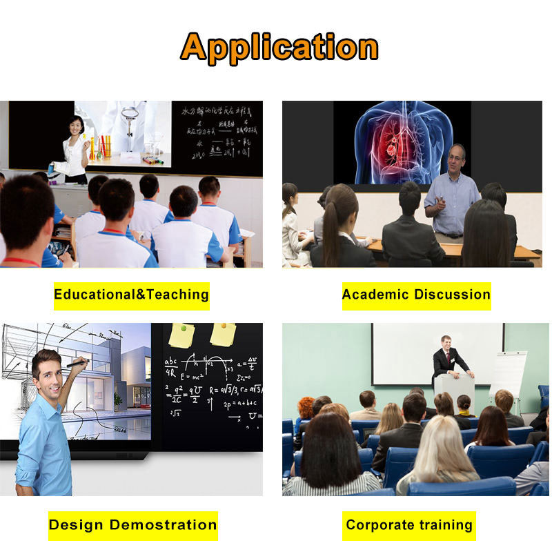 Intelligent digital blackboard wireless 85-inch dual system teaching solution application scenarios