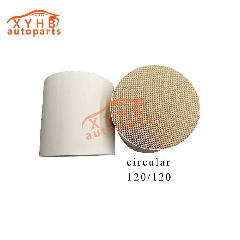 Ceramic Carrier High-Quality Round Three-Way Catalytic Filter Element Euro 1-5 Model: 120*120