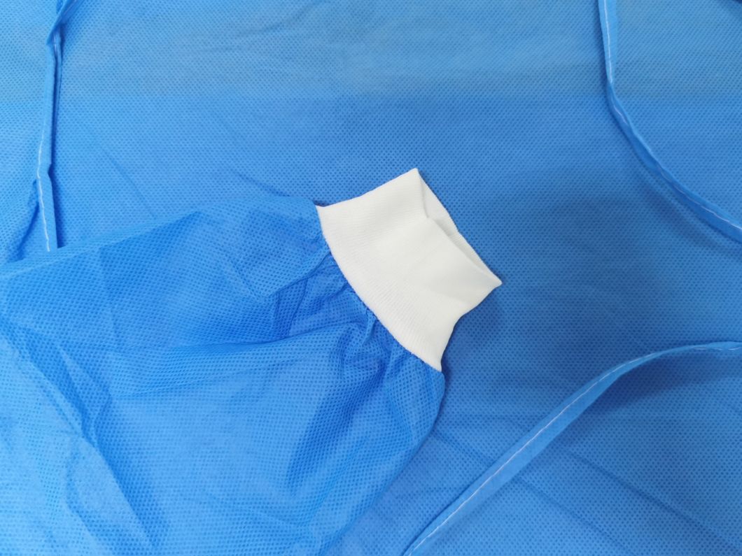 SMS Nonwoven Fabric Visit Gown Waterproof Anti-Static Disposable Isolation Gown