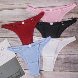 Wholesale Ladies Panties Solid Color Low Waist Underwear Pure Cotton Ladies Panties Seamless Plus Size Women Briefs