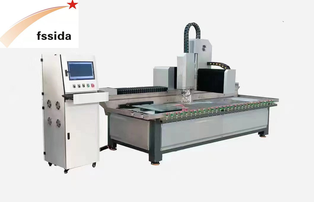 Low Price Large Area Automatic Cutting Machine Drilling Digging CNC Glass Milling Machine for Door Windows