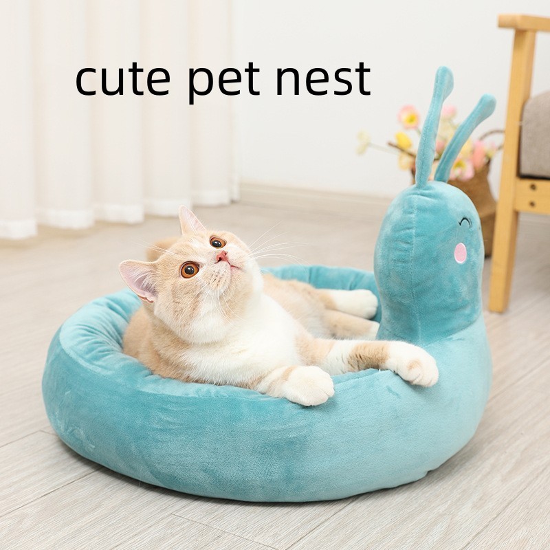 velvet cat bed