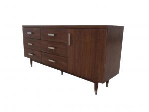 Walnut Modern Hotel Room Dresser 5 Star Wooden Tv Cabinets 30