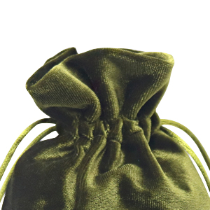 Soft velvet bags with drawstring 6x9 inch 