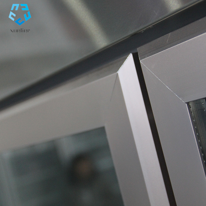 Upper Double Glass Door Stainless Steel Freezer 4 Door Commercial 7