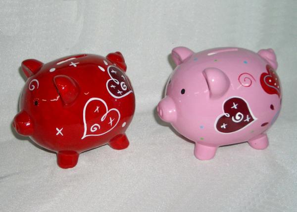 valentine piggy bank