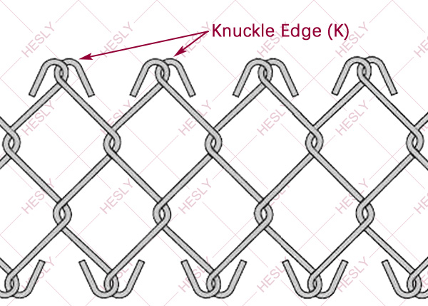 Knuckle Ends Chain Link Mesh