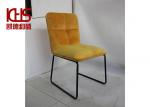 30D Luxury Home Metal Leg Fabric Dining Room Chairs For Restaurants