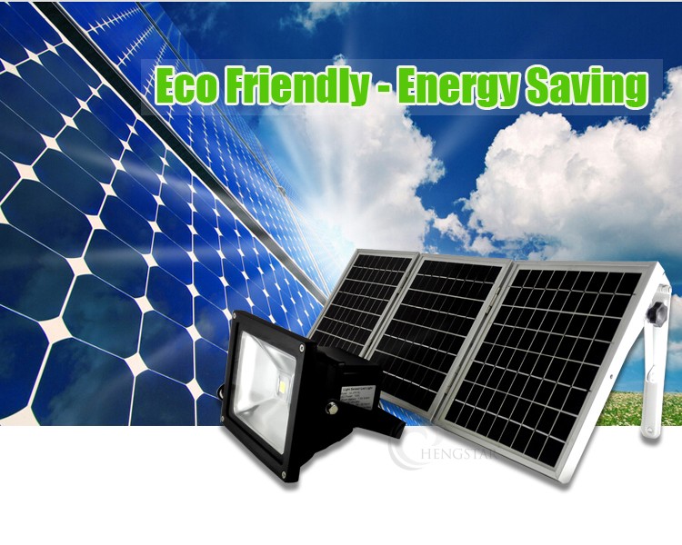 Outdoor High Brightness 40W 60W 100W 200Watt Solar Powered LED Flood Light with Sensor