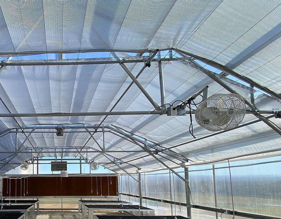 China Origin Vegetable and Flower Glass Greenhouse