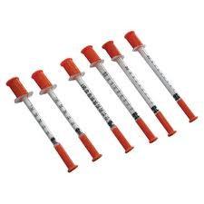 China Transparent Barrel 1ml Insulin Injection Syringes on sale 