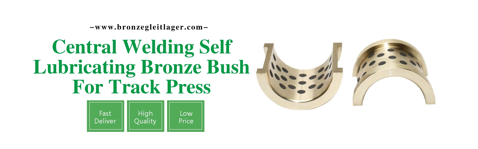 Central Welding Self Lubricating Bronze Bush For Track Press