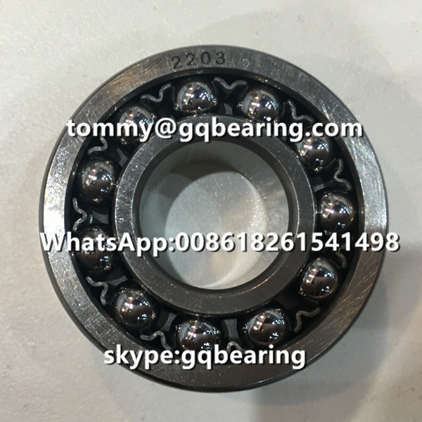 2203 Steel Cage Double Row Self-aligning Ball Bearing