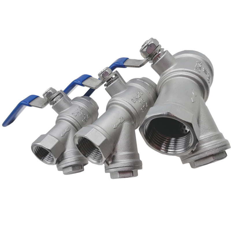 Customization Y Type Strainer Stainless Steel Ball Valve with Strainer/Filter