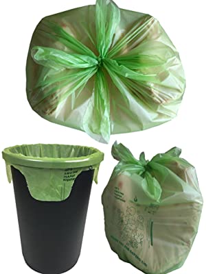 compost bags, tall kitchen trash bags, biodegradable, compostable, drawstring, tie flaps, garbage
