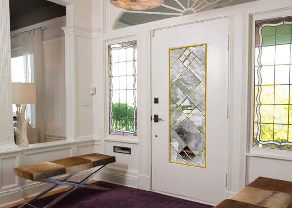 decorative stained glass interior doors