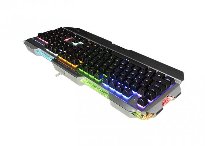 KG909 104 KEYS LED Backlit Metal Panel Wired Mechanical Gaming Keyboard , Water cooling effect