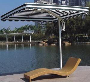 China Longs meubles de salon de cabriolet de rotin de chaise de plage extérieure on sale 