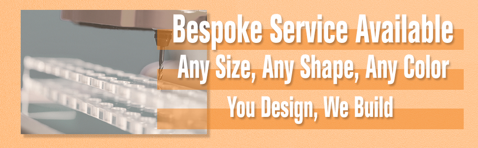 Bespoke Service Available for Commercial Clients, any size, any color, any shape