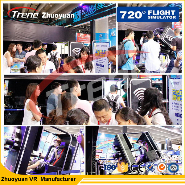 1 Seat Interactive VR Flight Simulator With Fly Games And Wonderful Experience