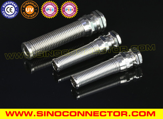 Brass Metallic PG Cable Glands (Cable Grips, Electrical Fittings) with Spiral Strain Relief Protector