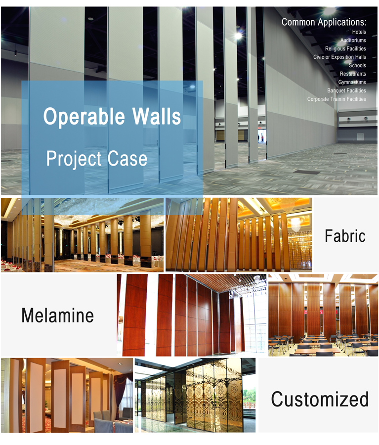 Conference room dividers soundproof acoustic panel partition movable wall partition