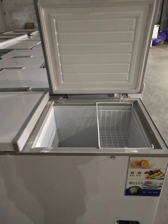 Horizontal freezer a freezer for refrigerating fresh food and meat Direct cooling 9