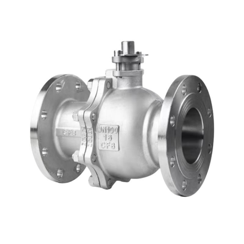 Flange Connection CF8m CF8 Stainless Steel 2PC Ball Valve PTFE Seat