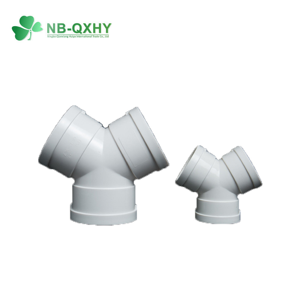 Wholesale PVC/UPVC Drain Pipe Fitting Sewer Y Type Tee for Home